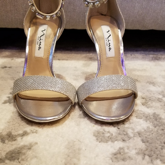 Nina Silver Ankle Strap - Picture 5 of 9